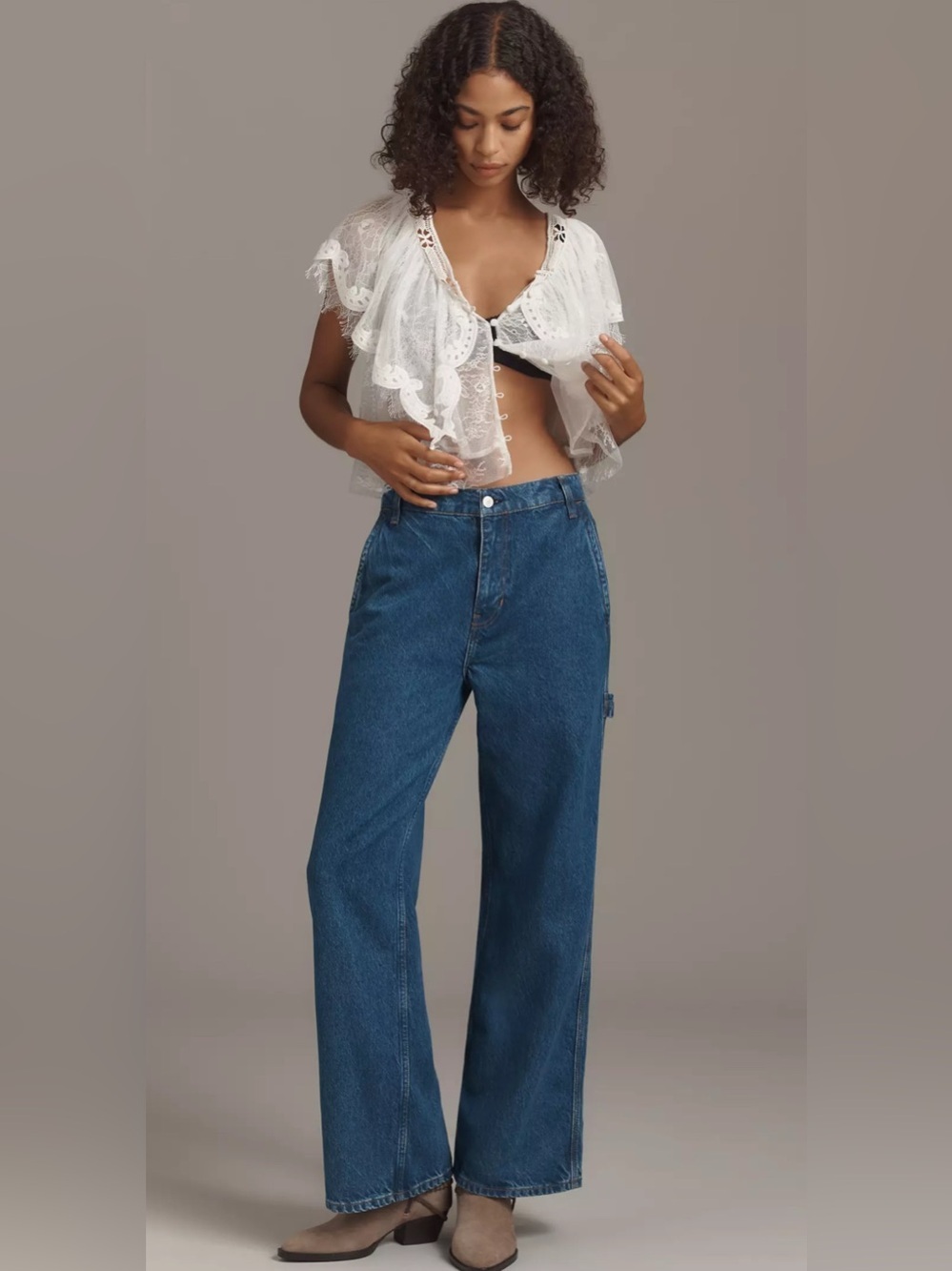 Reformation Diego Mid-Rise Baggy Utility Jeans